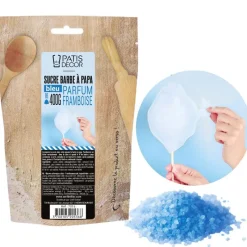 New Cerf Dellier Sucre barbe à papa Framboise 400 g