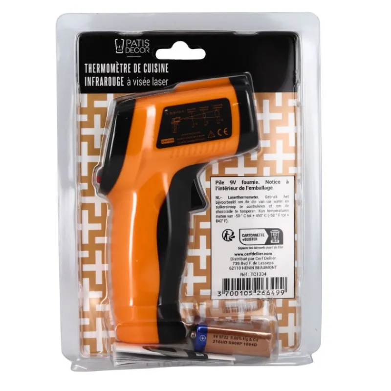 Outlet Cerf Dellier Thermomètre de cuisine Infrarouge à visée laser