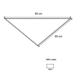 Discount Cerf Dellier Tour de cou triangle blanc