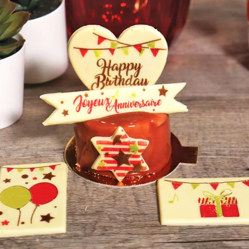 Hot Cerf Dellier Transfert chocolat Anniversaire