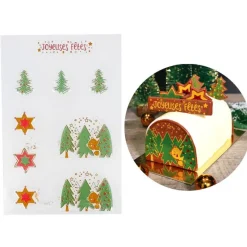 Online Cerf Dellier Transfert chocolat thème Noël Ourson