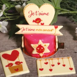 Cerf Dellier Transfert chocolat thème Saint Valentin