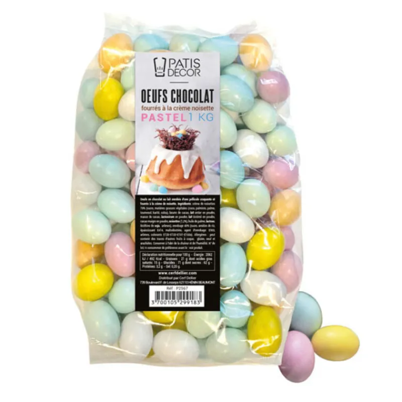 Sale Cerf Dellier Œufs de caille en chocolat fourrés pastel 1 kg